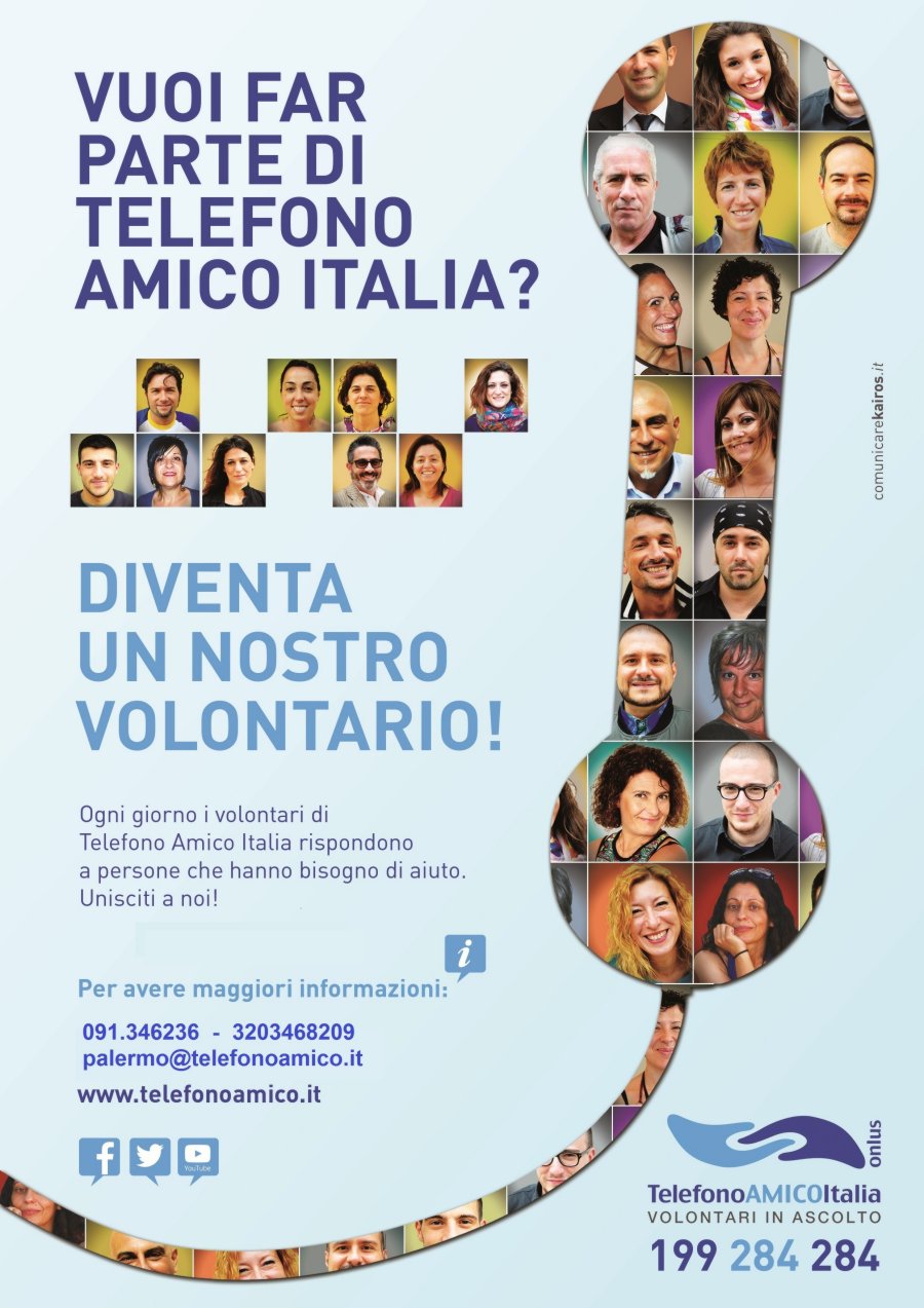 VUOI FAR PARTE DI TELEFONO AMICO ITALIA? Siciliafan