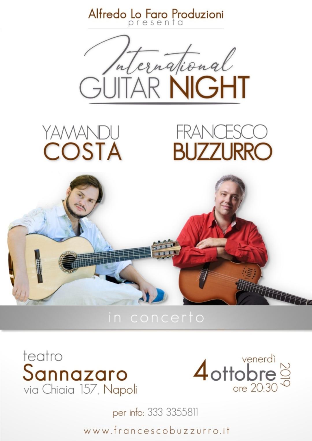 Francesco Buzzurro con “International Guitar Night 2019” in tour