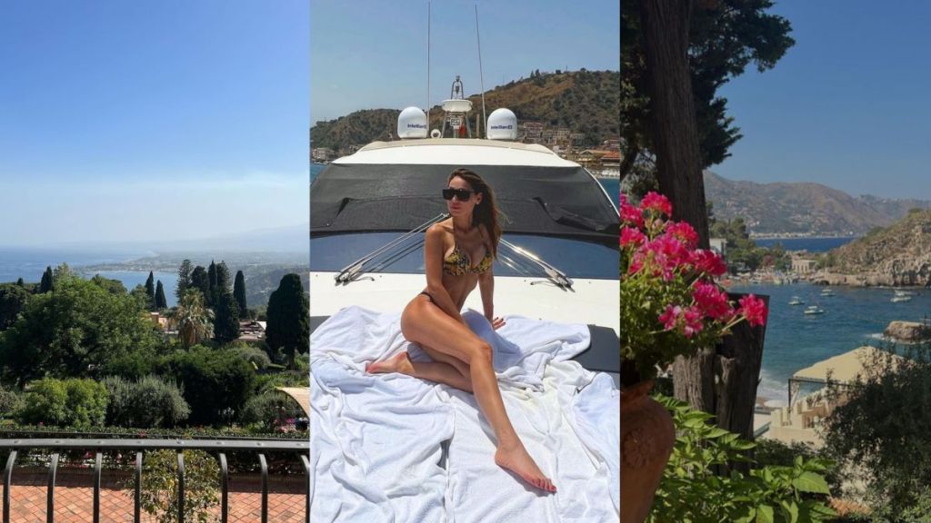 Anna Tatangelo a Taormina: relax, mare e bellezza nella Perla dello Ionio