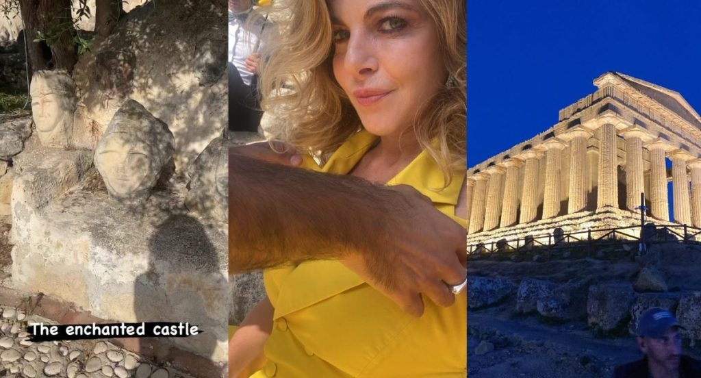 Claudia Gerini gira un film in Sicilia: l'attrice esplora le meraviglie dell'Agrigentino