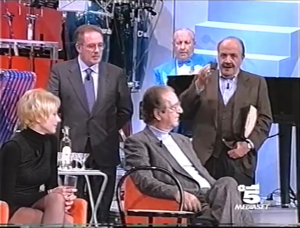 Maurizio Costanzo e Franco Ruta al Maurizio Costanzo Show