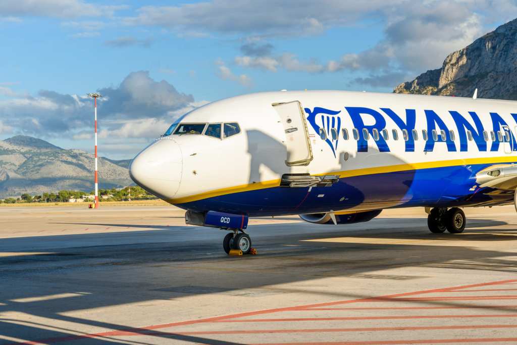 Aereo Ryanair Aeroporto Falcone-Borsellino di Palermo