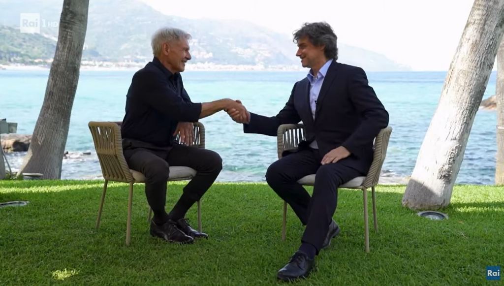 Al via Noos, Alberto Angela debutta alla grande con Harrison Ford nella splendida Taormina