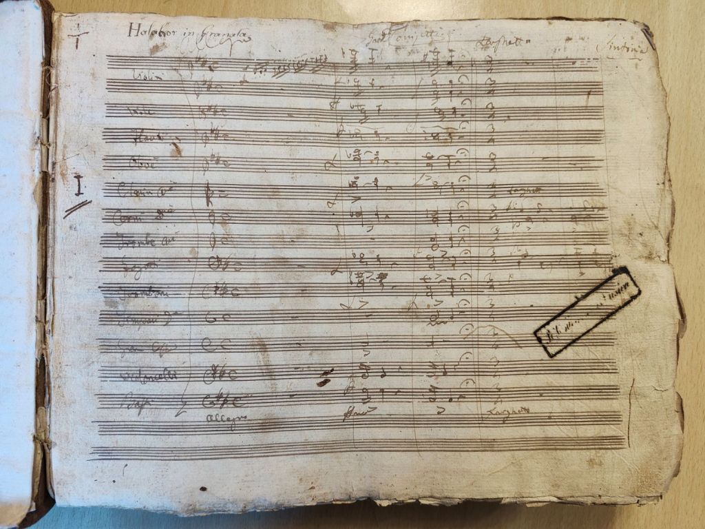 Il manoscritto del Conservatorio di Palermo