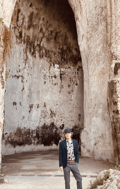 Mick Jagger al Parco Archeologico di Neapolis