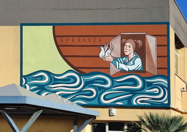 Il murale "Speranza" di Igor Scalisi Palminteri (Aquino, Monreale)