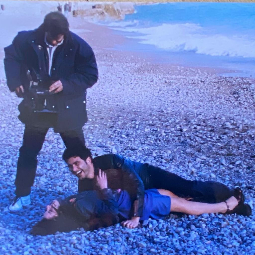 Peppe Zarbo sul set di Un posto al Sole