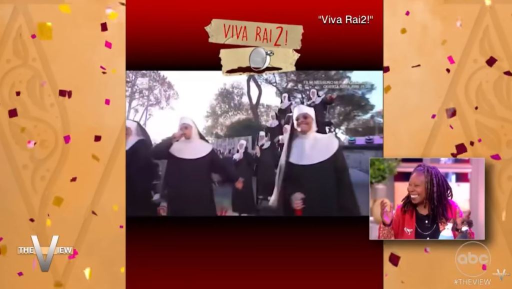 Viva Rai2, successo senza confini! Whoopi Goldberg ringrazia Fiorello per l'omaggio a Sister Act