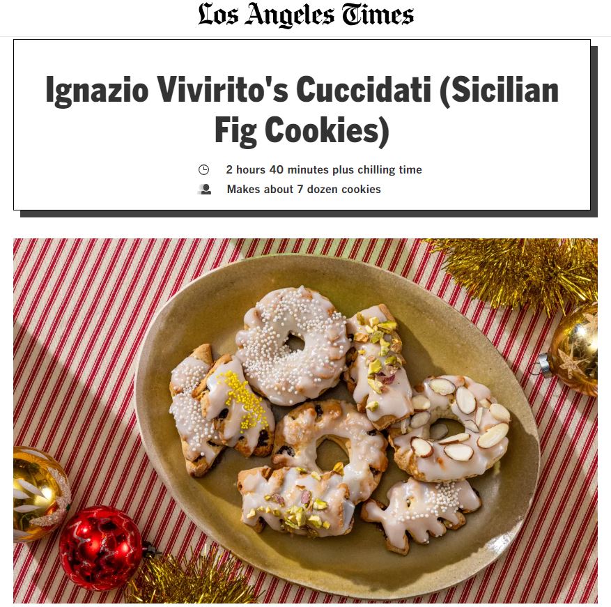 Cucciddati sul Los Angeles Times Cucciddati sul Los Angeles Times