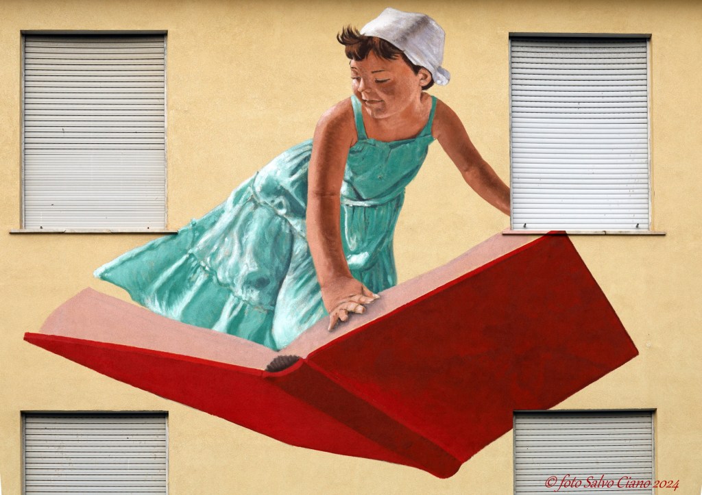 Murale di Igor Scalisi Palminteri "Vola con me"