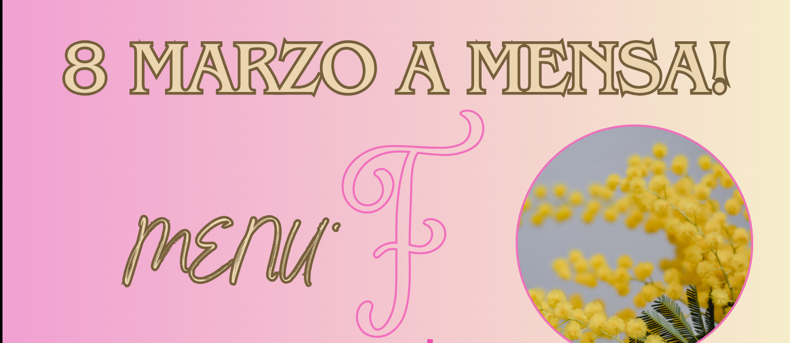 8 marzo, il menù speciale alla mensa universitaria ERSU di UNIPA