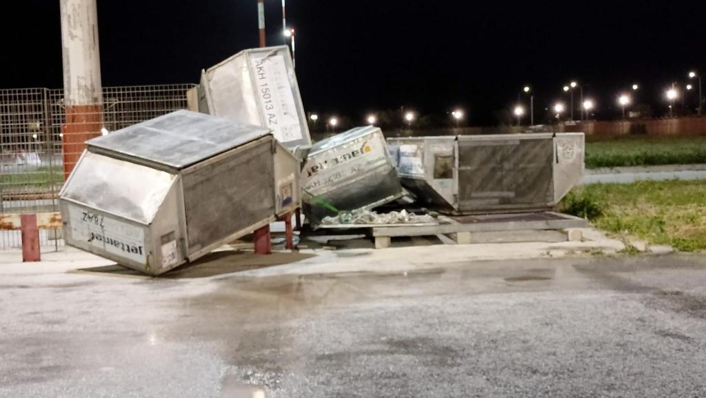 I danni all'aeroporto di Trapani Birgi