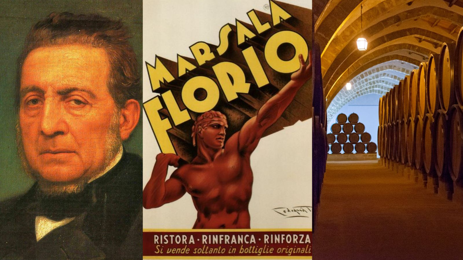 Plaque Publicitaire Vintage Reproduction - Florio "Il Miglior Marsala" - Déco Murale